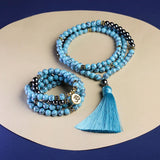 Bracelet Mala Turquoise